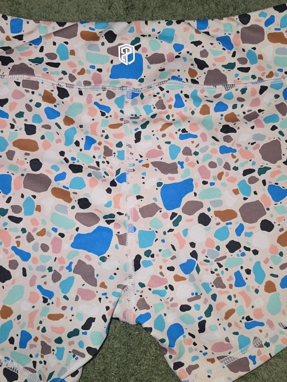 Born Primitive Terrazzo mosaic pattern athletic shorts